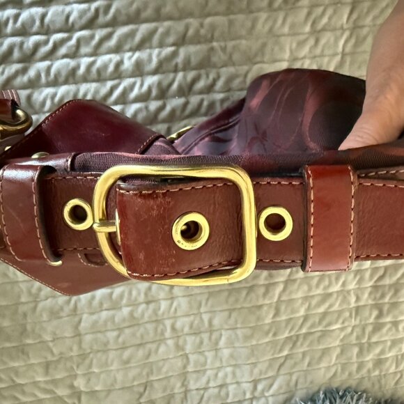 Coach Dark Red Hobo Bag - Picture 6 of 6